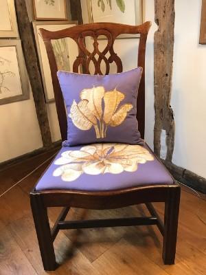 18th century chair and cushion