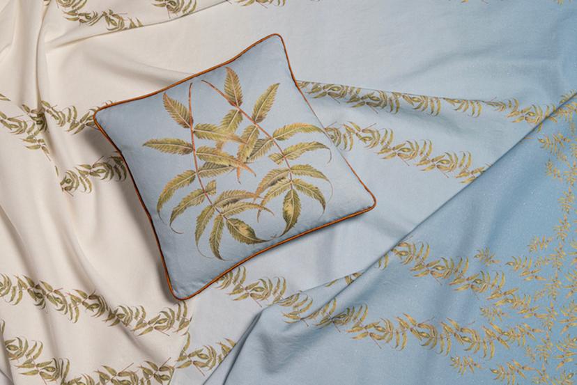 Cushion and fabric combination for Sorbaria design